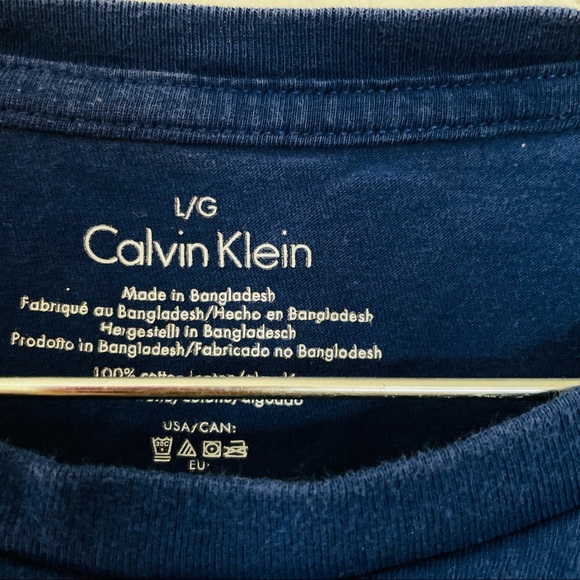 calvin.  klein.  shirt blue size L/G - Picture 5 of 6